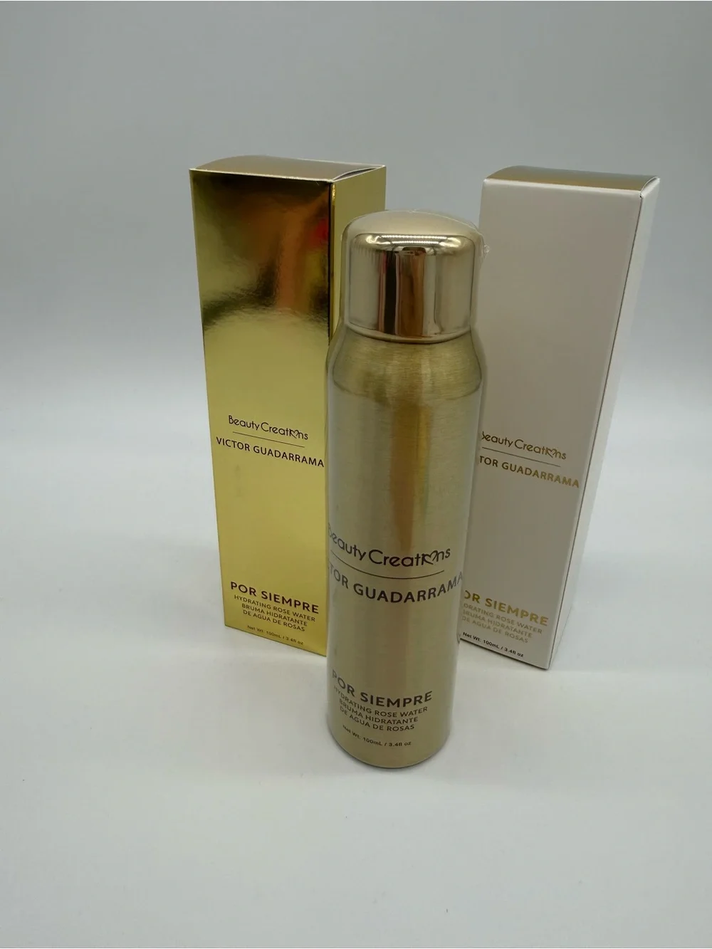 Beauty Creations Por Siempre Hydrating Rose Water Spray - Gold